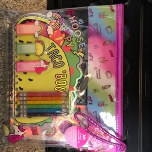 BRAND NEW JUSTICE GIRLS STATIONARY SET